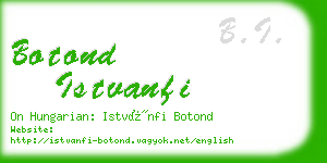 botond istvanfi business card